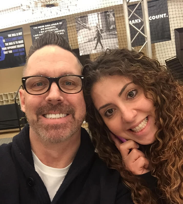 Big smiles from Harris and Jen.